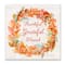 Stupell Industries Autumn Foliage Wreath Thankful Grateful Blessed Text Wood Wall Plaque